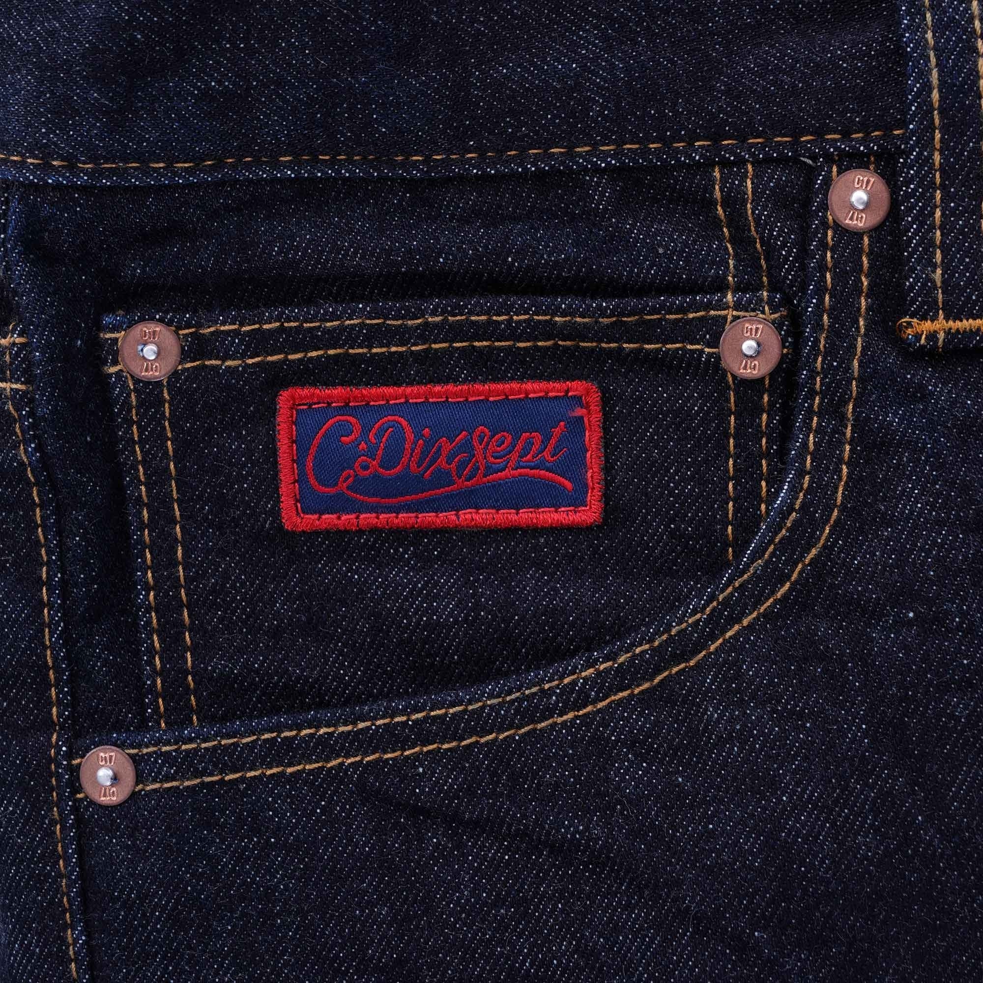 Kaihara C-Slim Straight Fit Japanese Selvedge Denim Jeans - Indigo