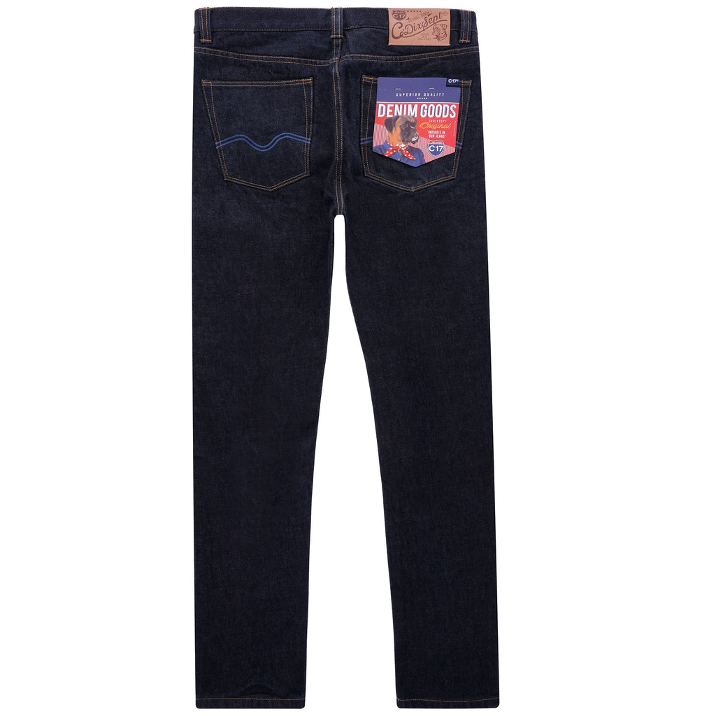 Kaihara C-Slim Straight Fit Japanese Selvedge Denim Jeans - Indigo