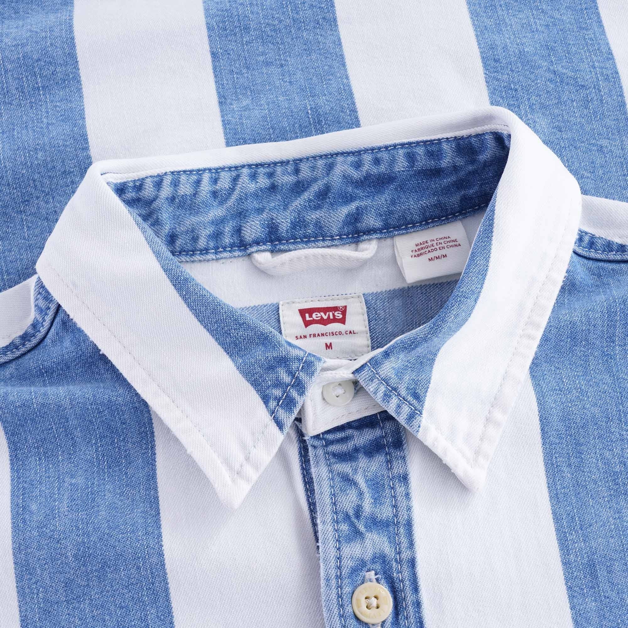 Barstow Western Shirt - Indigo Stripe