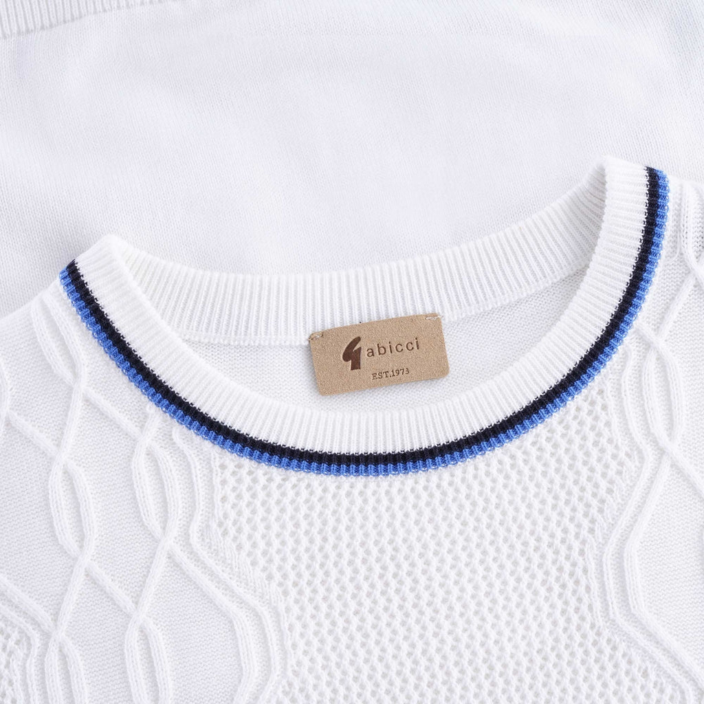 Newman Knitted T-Shirt - White