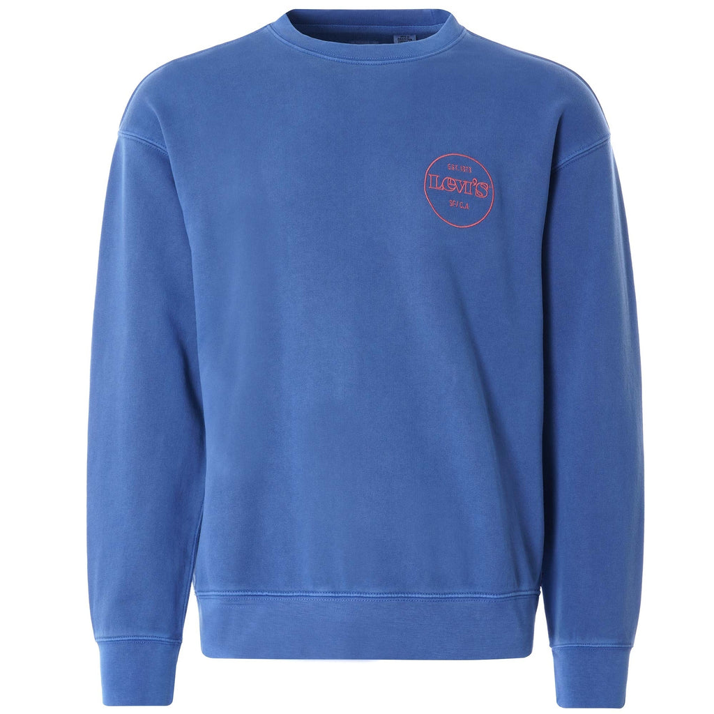 Relaxed Graphic Sweatshirt - Blue
