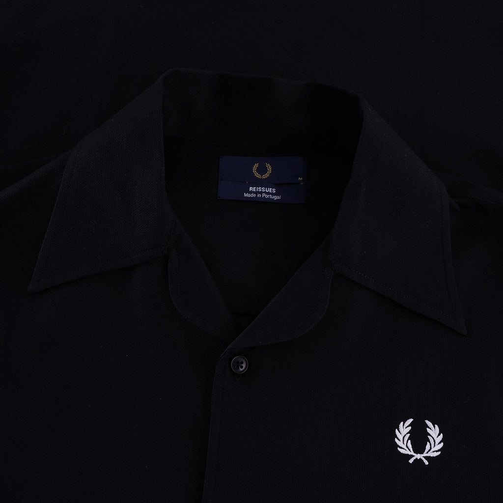 Textured Pocket Detail Shirt - Black