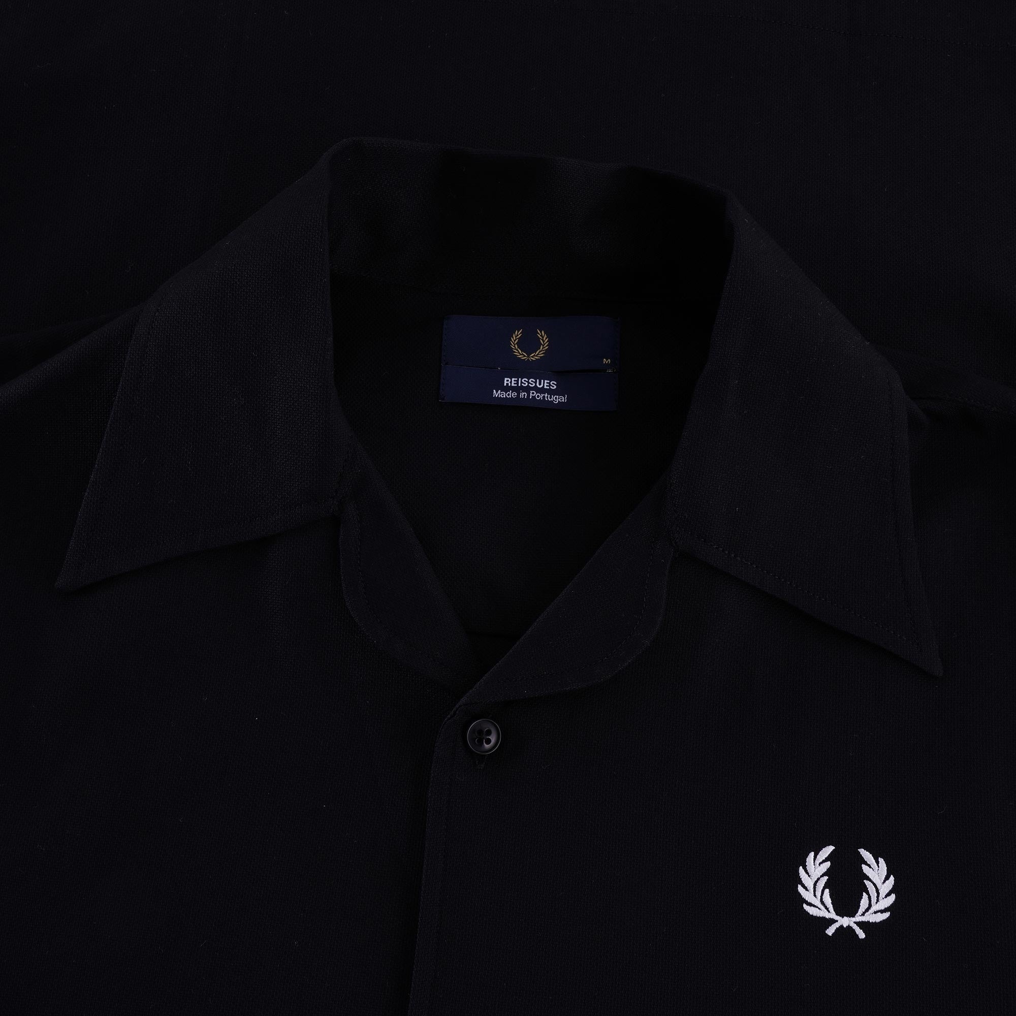Textured Pocket Detail Shirt - Black
