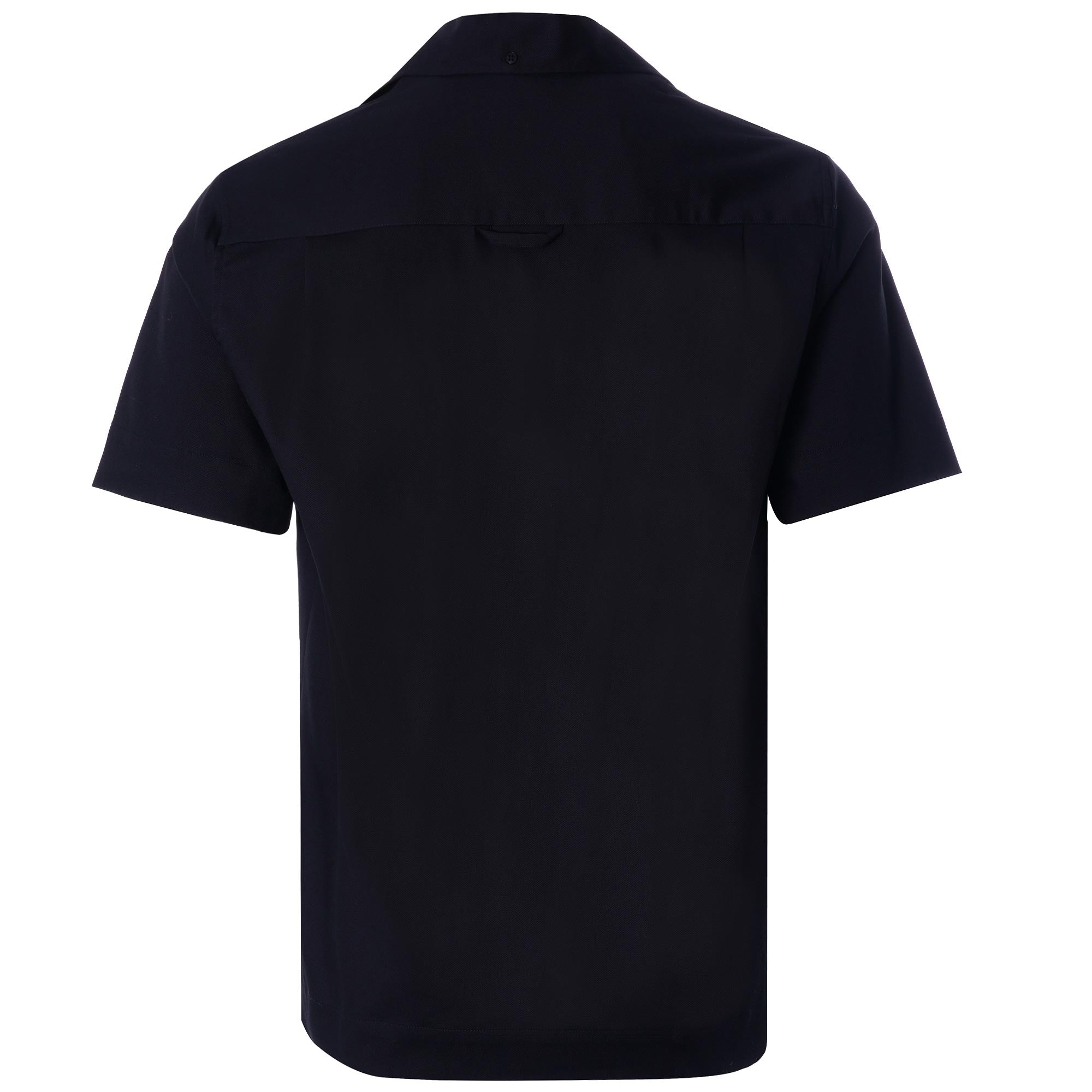 Textured Pocket Detail Shirt - Black