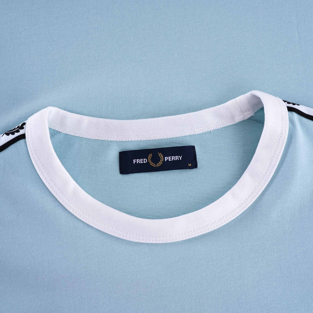Taped Ringer T-Shirt - Chalk Blue