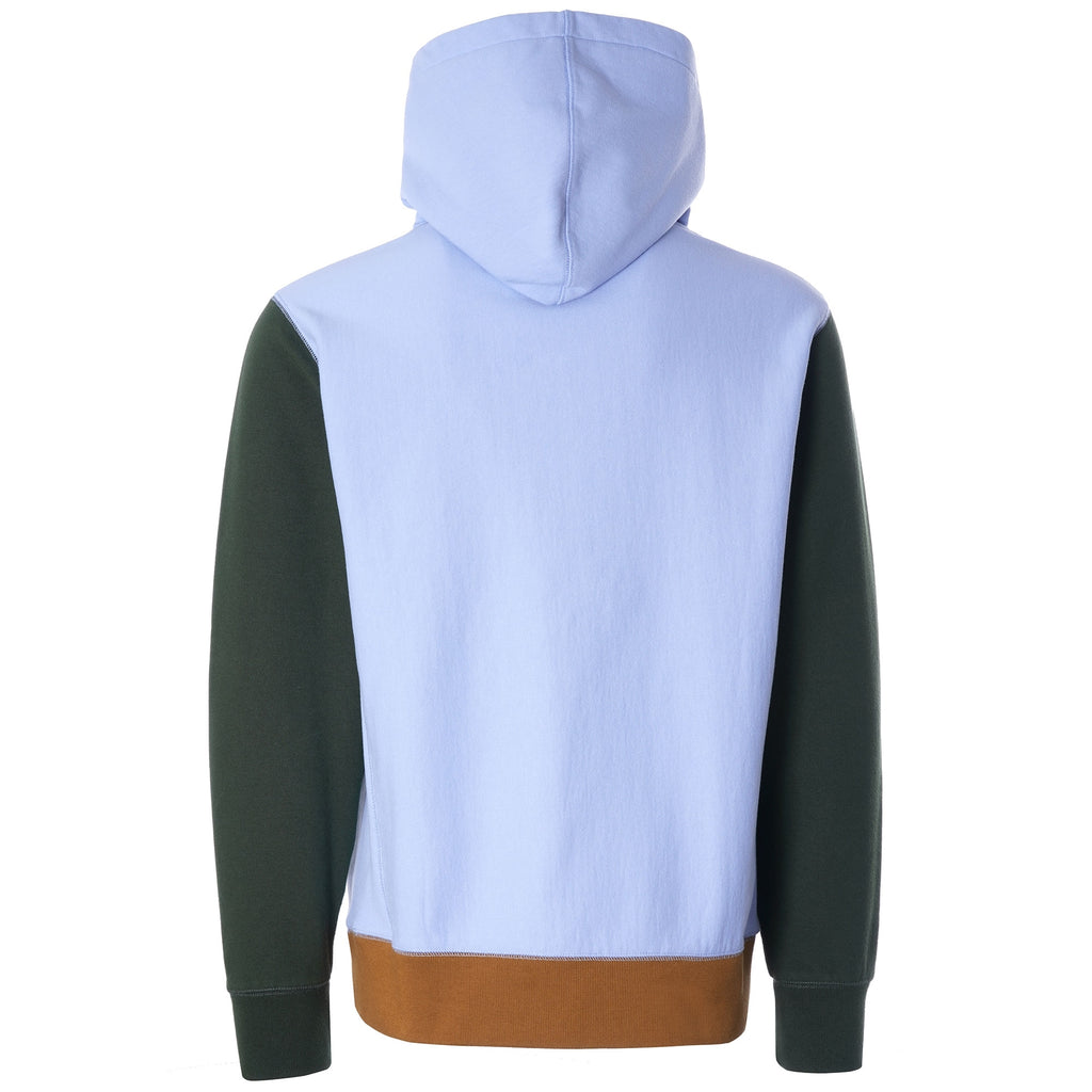 Varsity Fox Colourblock Regular Hoodie - Light Blue