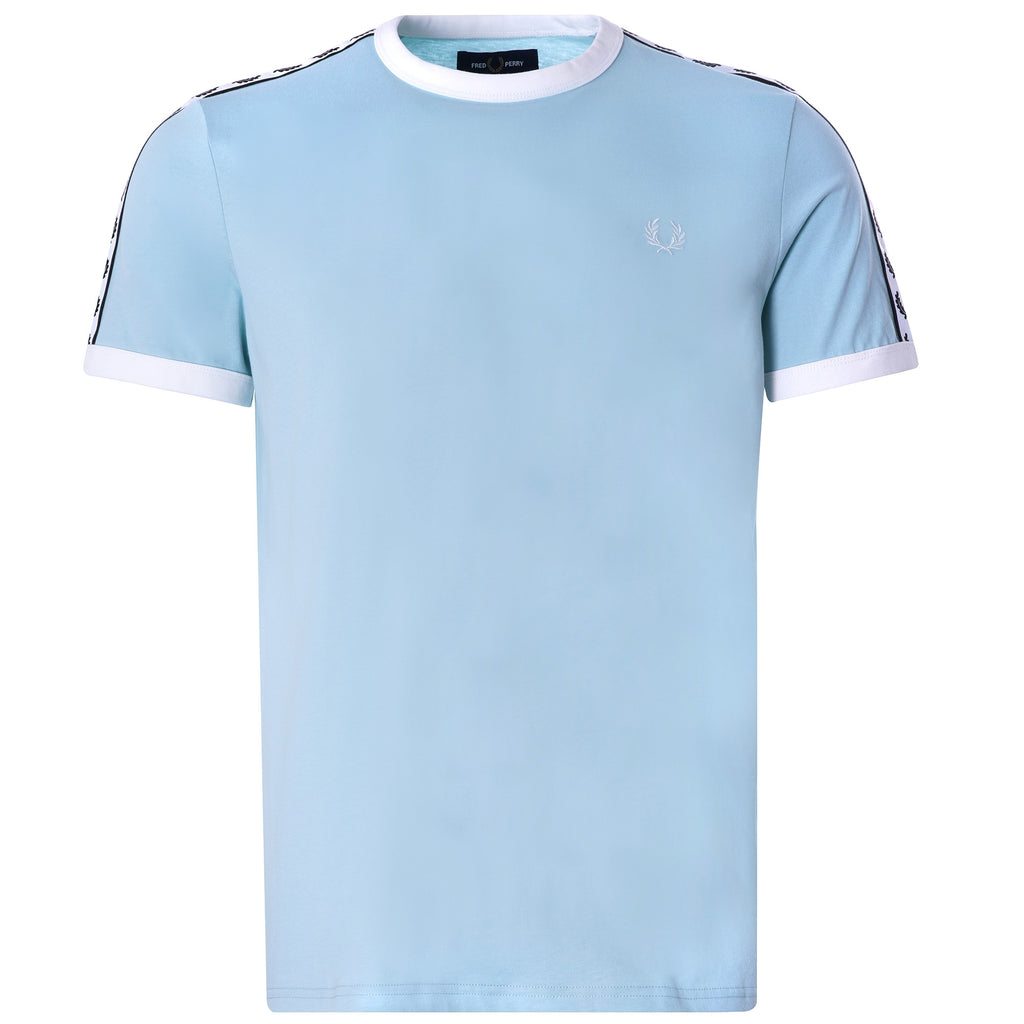 Taped Ringer T-Shirt - Chalk Blue