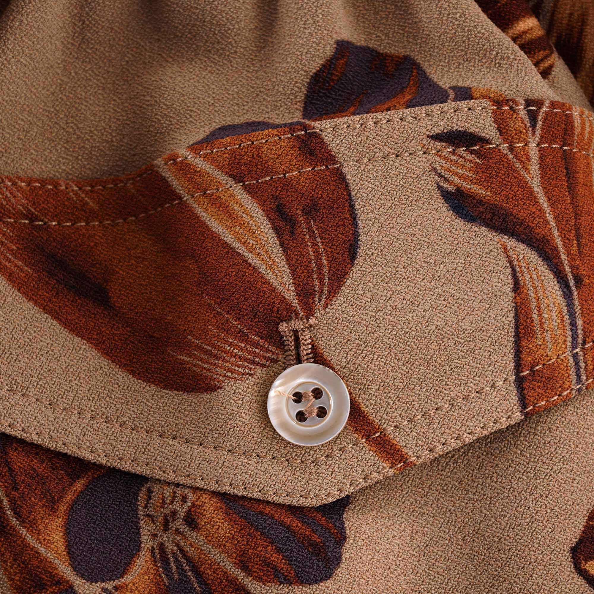 Flower Print Shorts - Beige