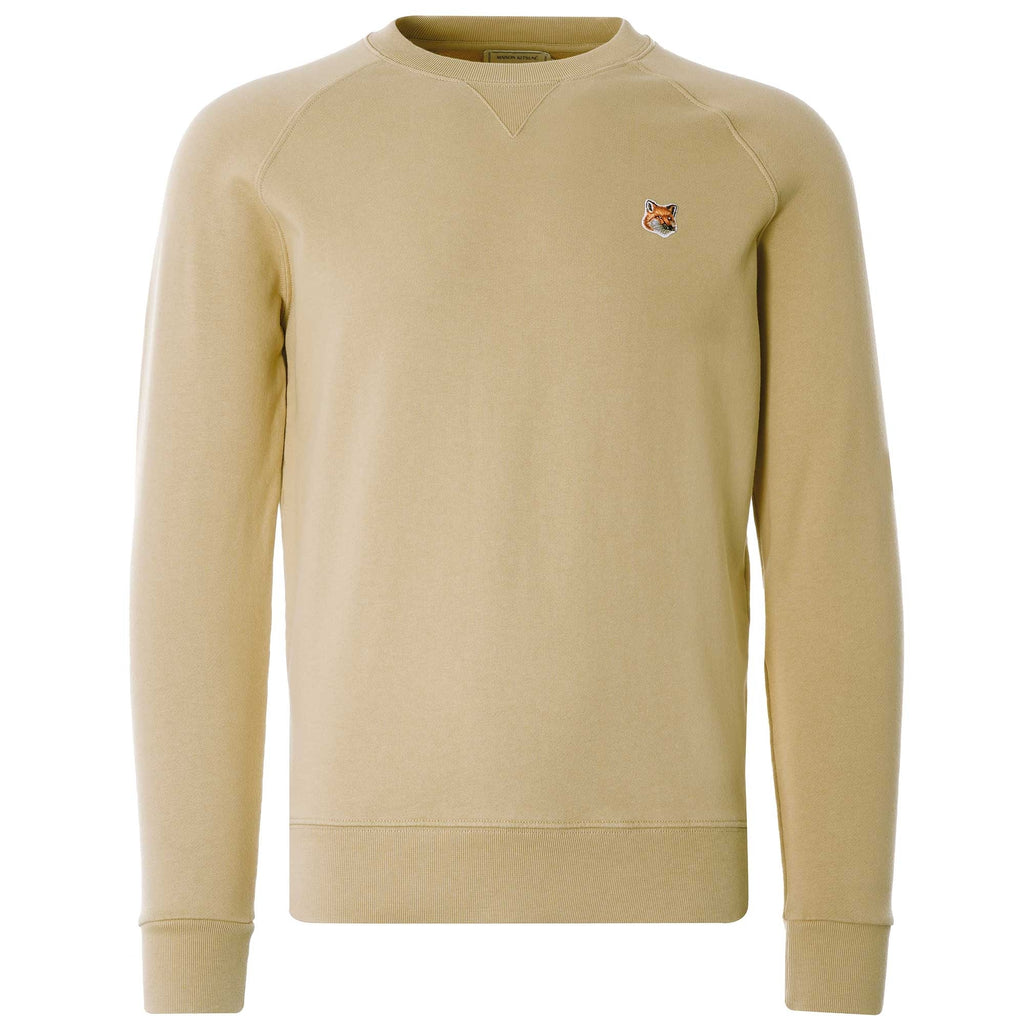 Fox Head Patch Classic Sweatshirt - Beige