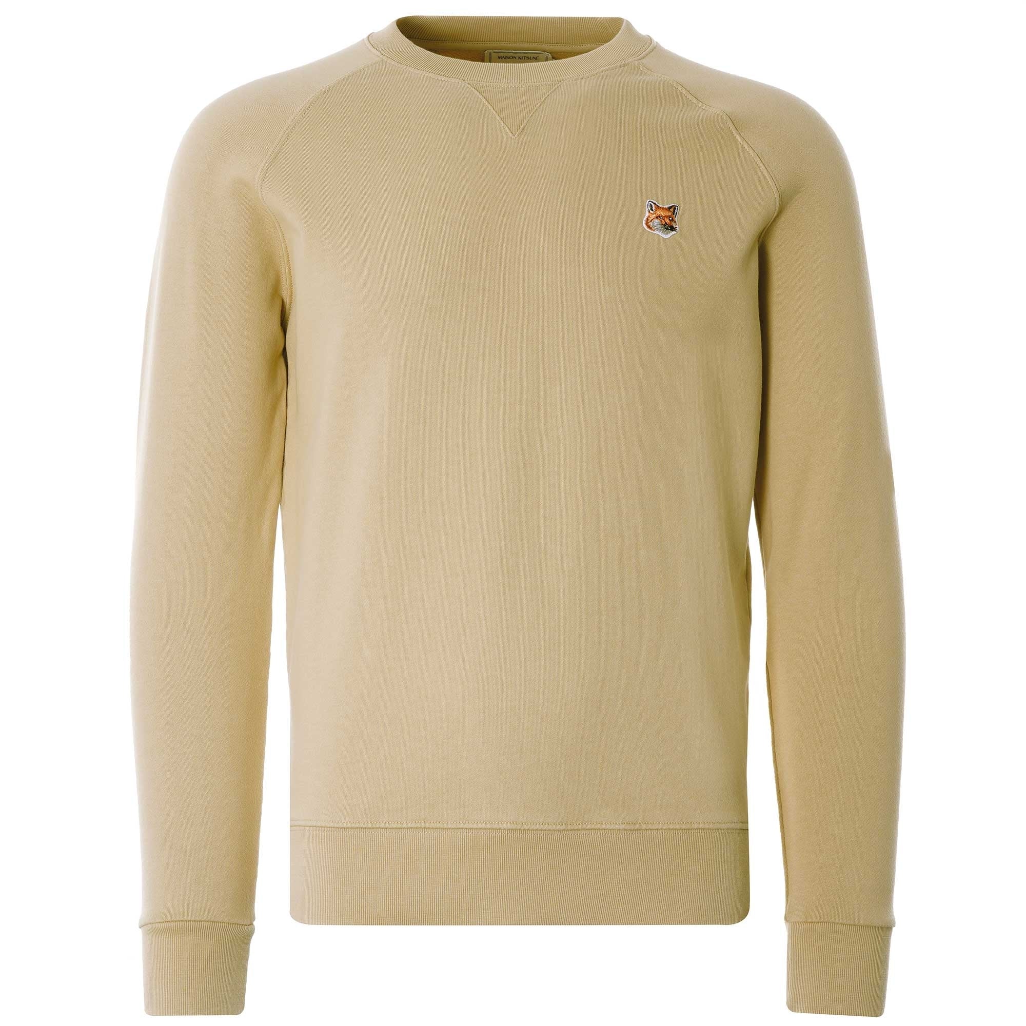 Fox Head Patch Classic Sweatshirt - Beige