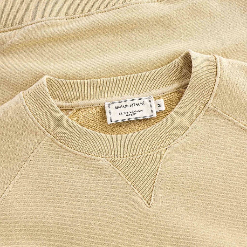 Fox Head Patch Classic Sweatshirt - Beige