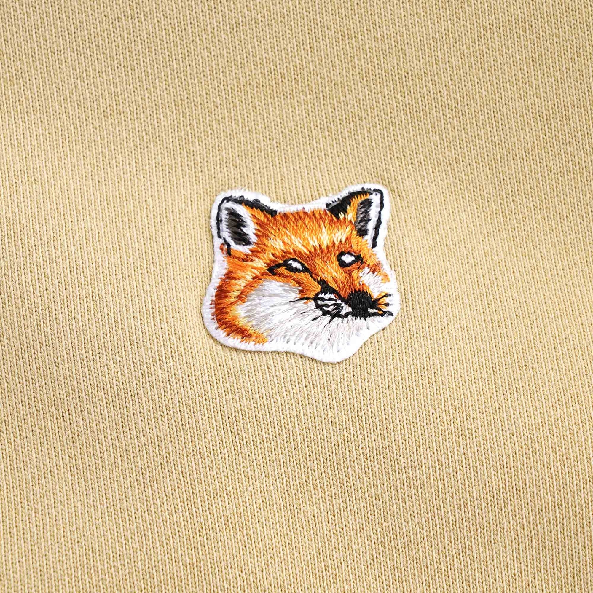 Fox Head Patch Classic Sweatshirt - Beige