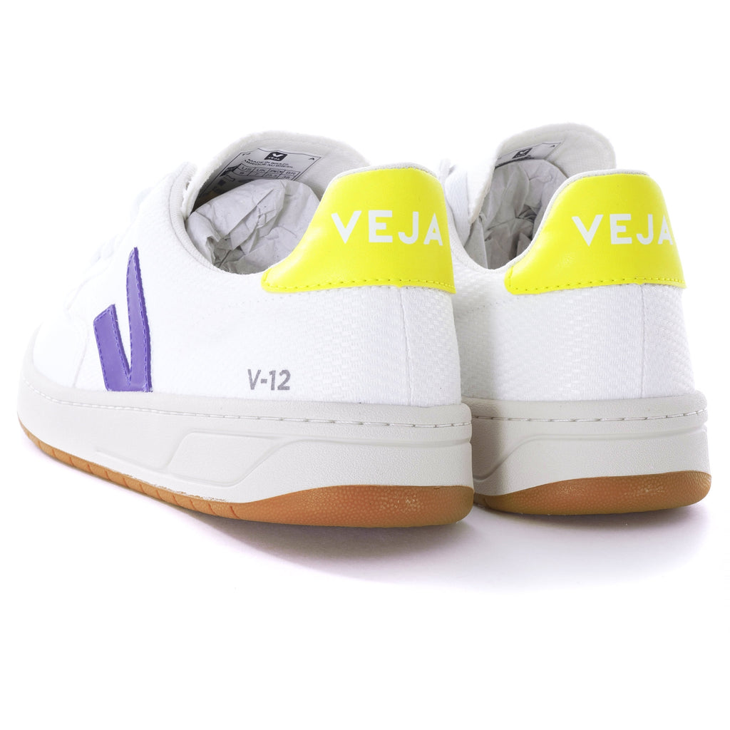 Womens V-12 B-Mesh - White/Purple/Jaune-Fluo