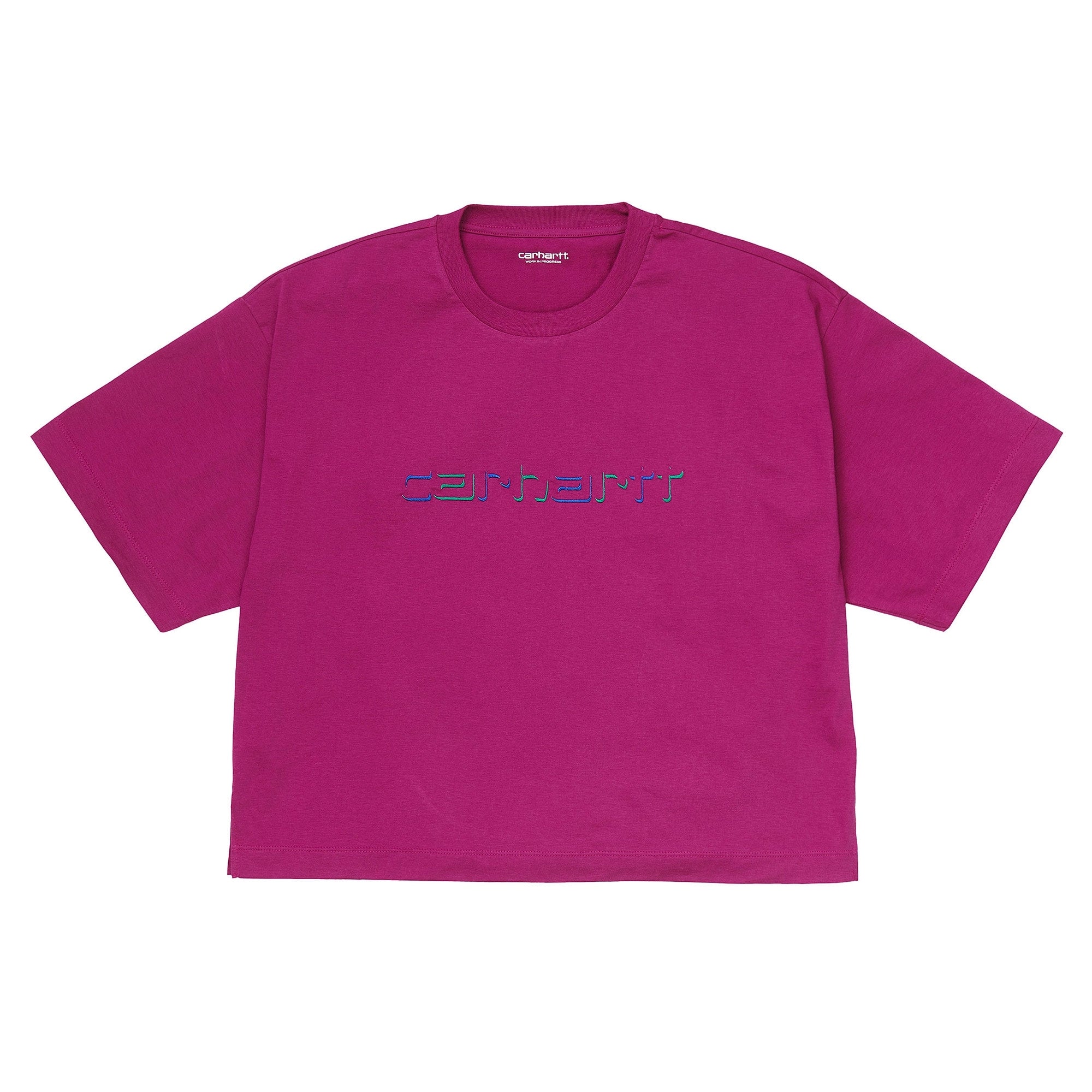 Womens Shadow Script T-Shirt - Tulip
