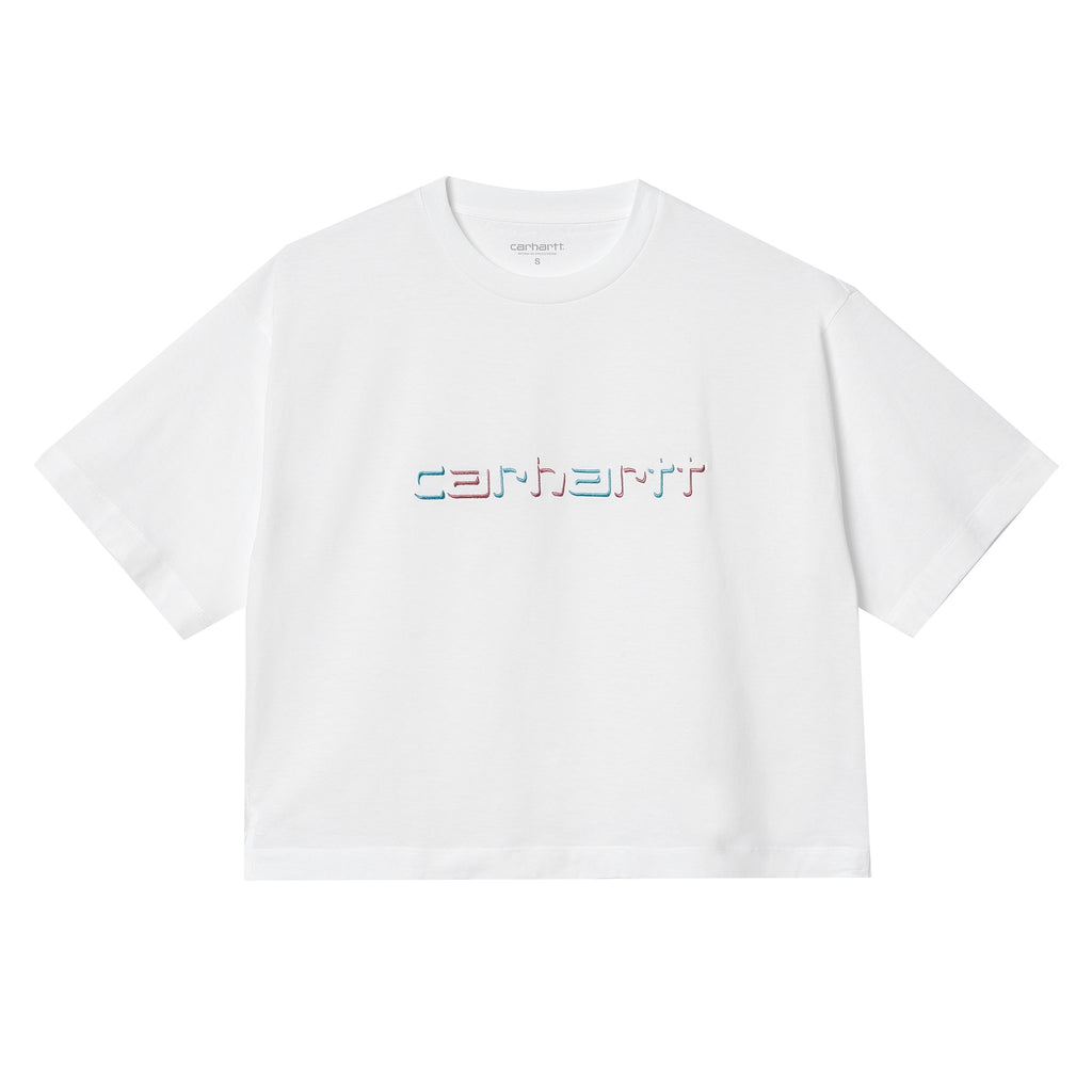 Womens Shadow Script T-Shirt - White