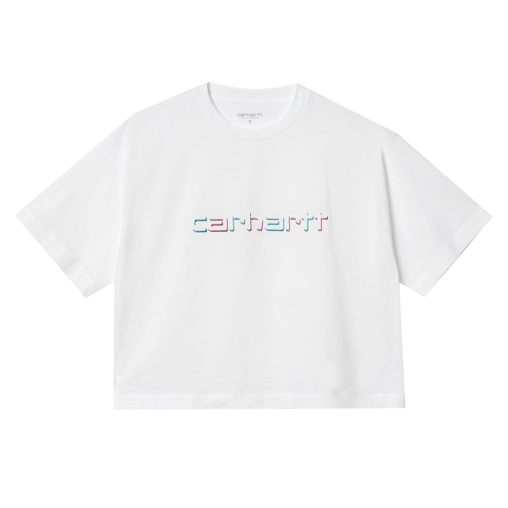Womens Shadow Script T-Shirt - White