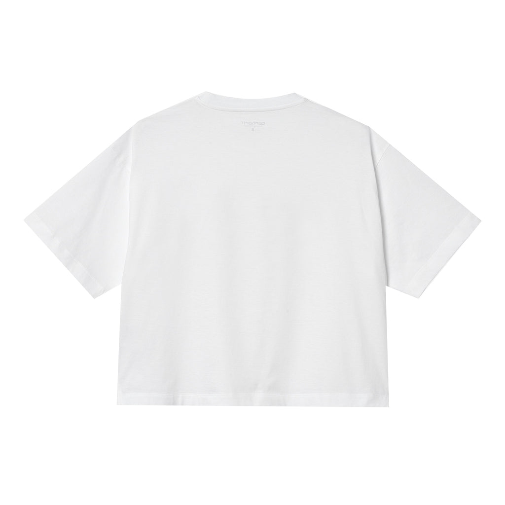 Womens Shadow Script T-Shirt - White