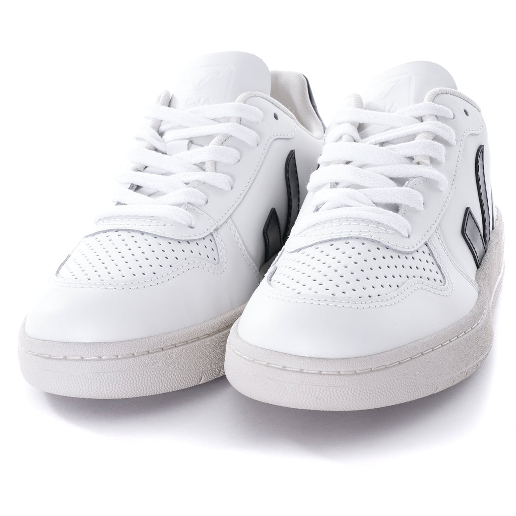 Womens V-10 Leather - White & Black
