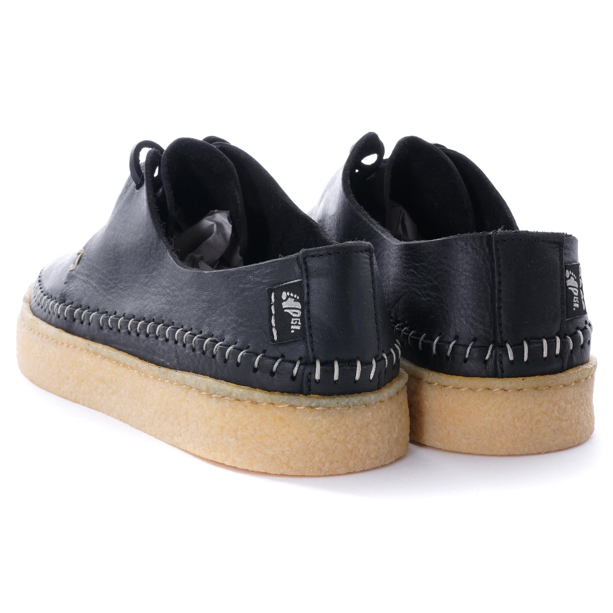 Hitch Tumbled Leather Shoe - Black