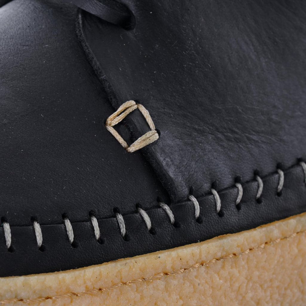 Hitch Tumbled Leather Shoe - Black