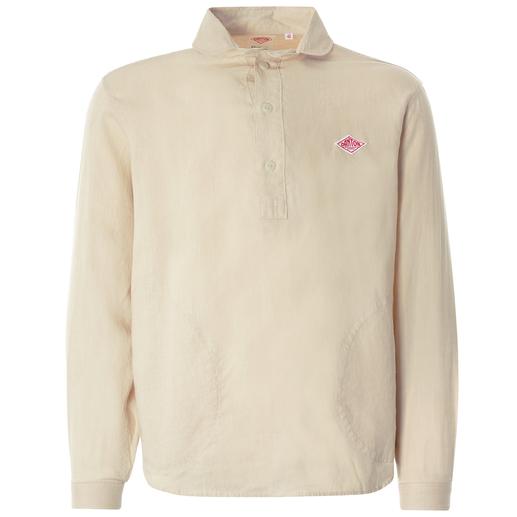 Linen Pullover Shirt - Beige