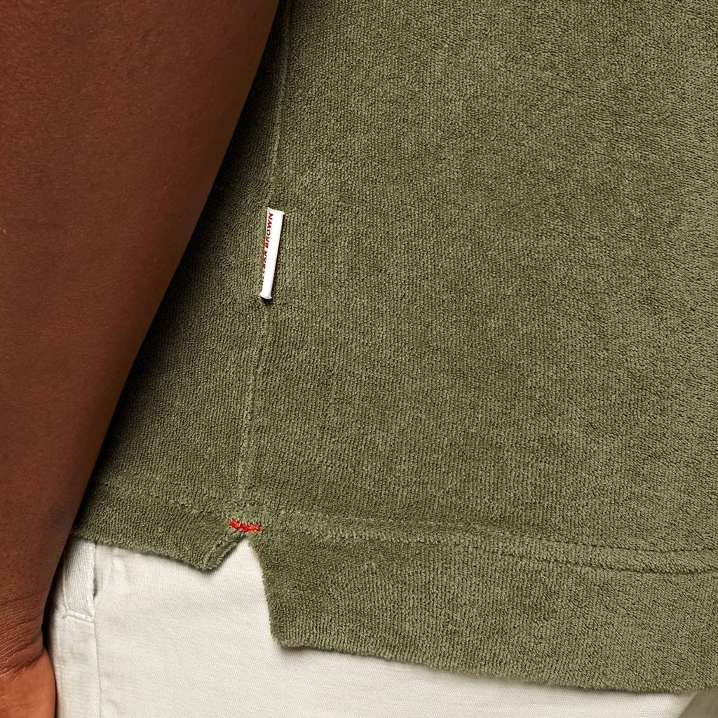 Tailored Fit Terry Towelling Polo Shirt - Laurel