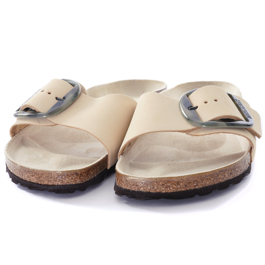 Madrid Big Buckle Nubuck Leather - Almond