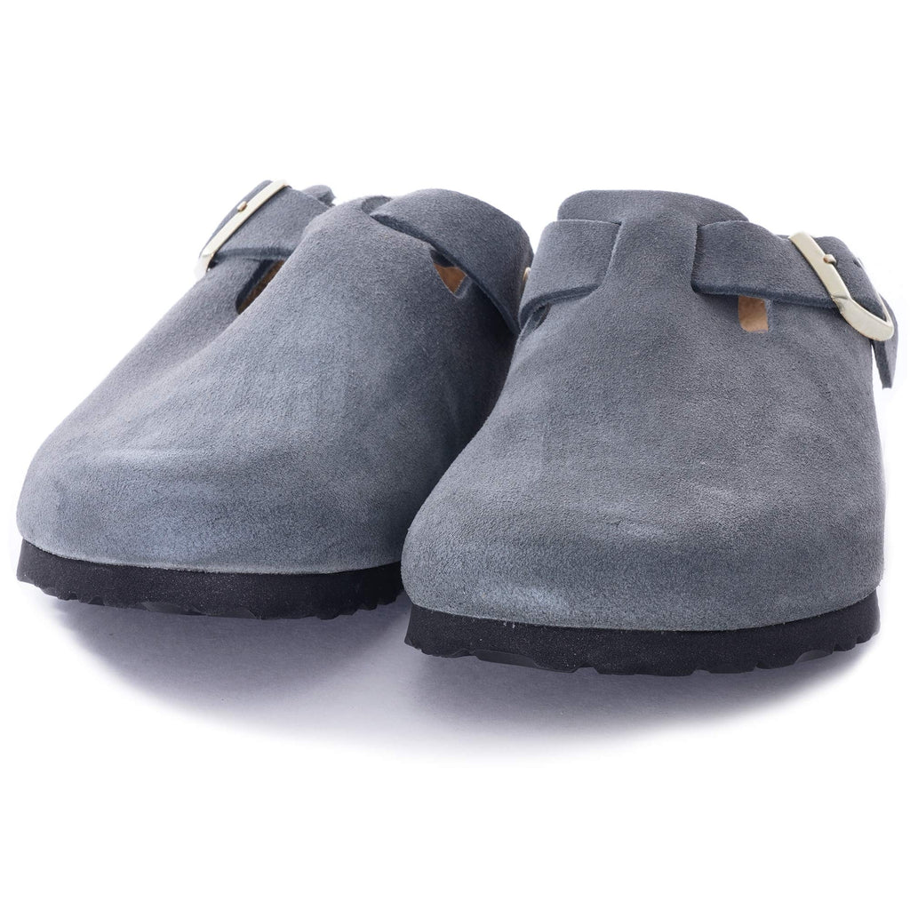 Boston Soft Footbed Suede Leather - Dark Grey