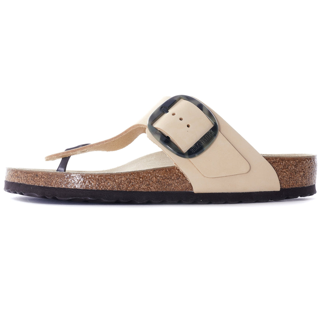 Gizeh Big Buckle Nubuck Leather - Almond