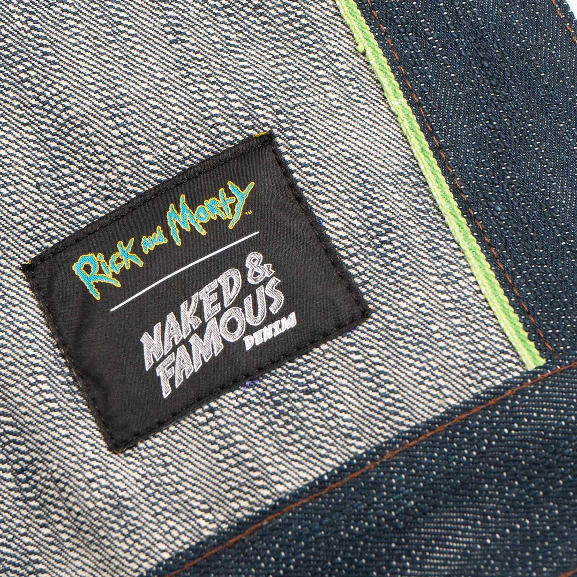 x Rick & Morty Pickle Rick "Solenya" Selvedge Denim Jacket -  Indigo