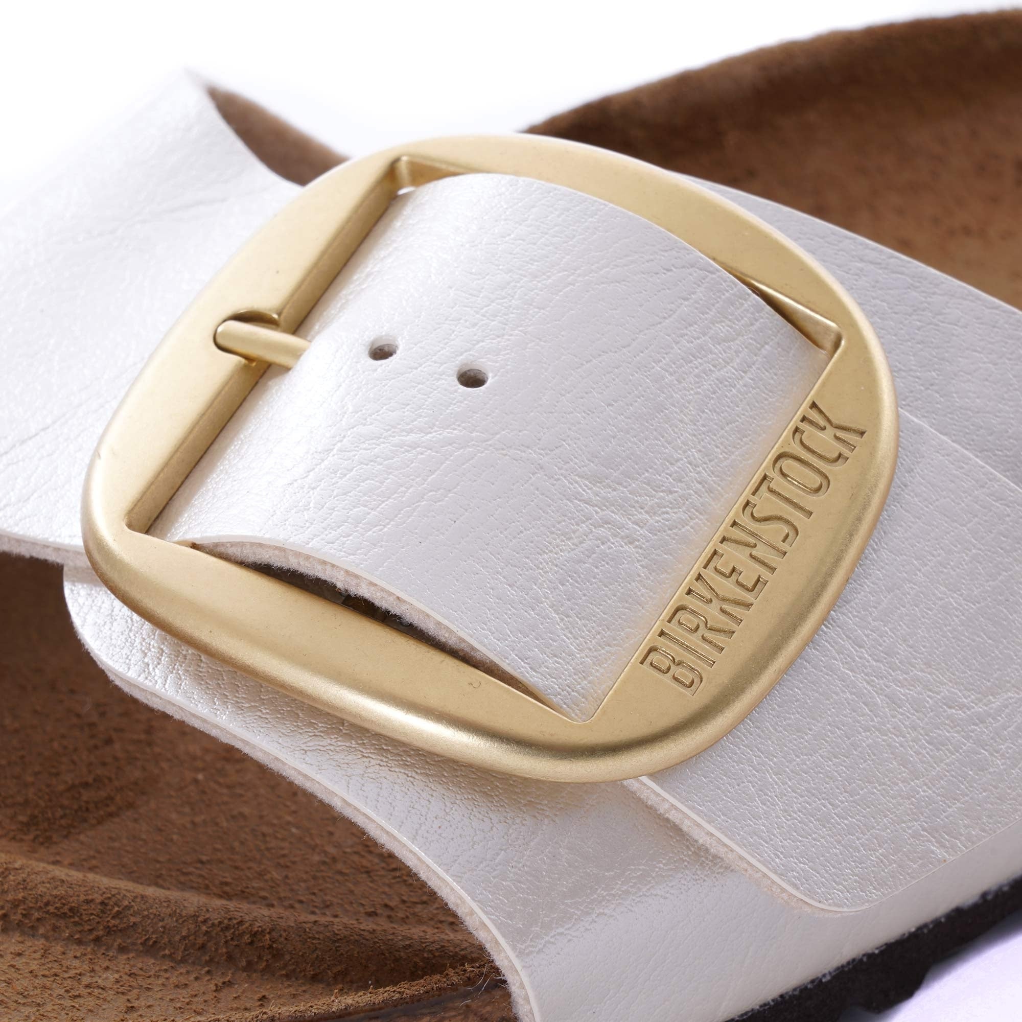 Madrid Big Buckle - Pearl White