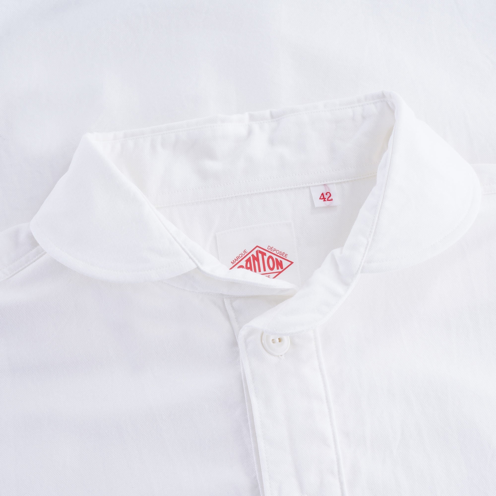Oxford Cloth Pullover Short Sleeve Shirt - White