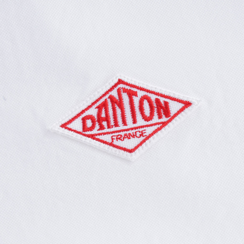 Oxford Cloth Pullover Short Sleeve Shirt - White