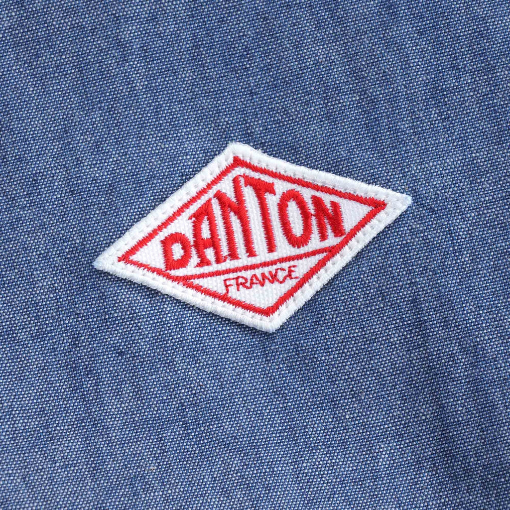 Chambray Pullover Short Sleeve Shirt - Indigo