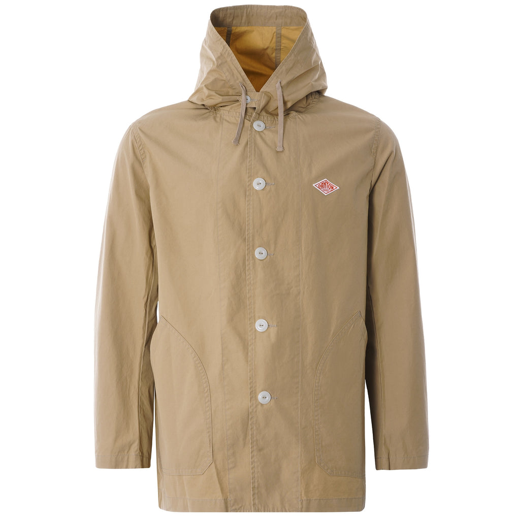 Down Proof Hooded Jacket - Tan