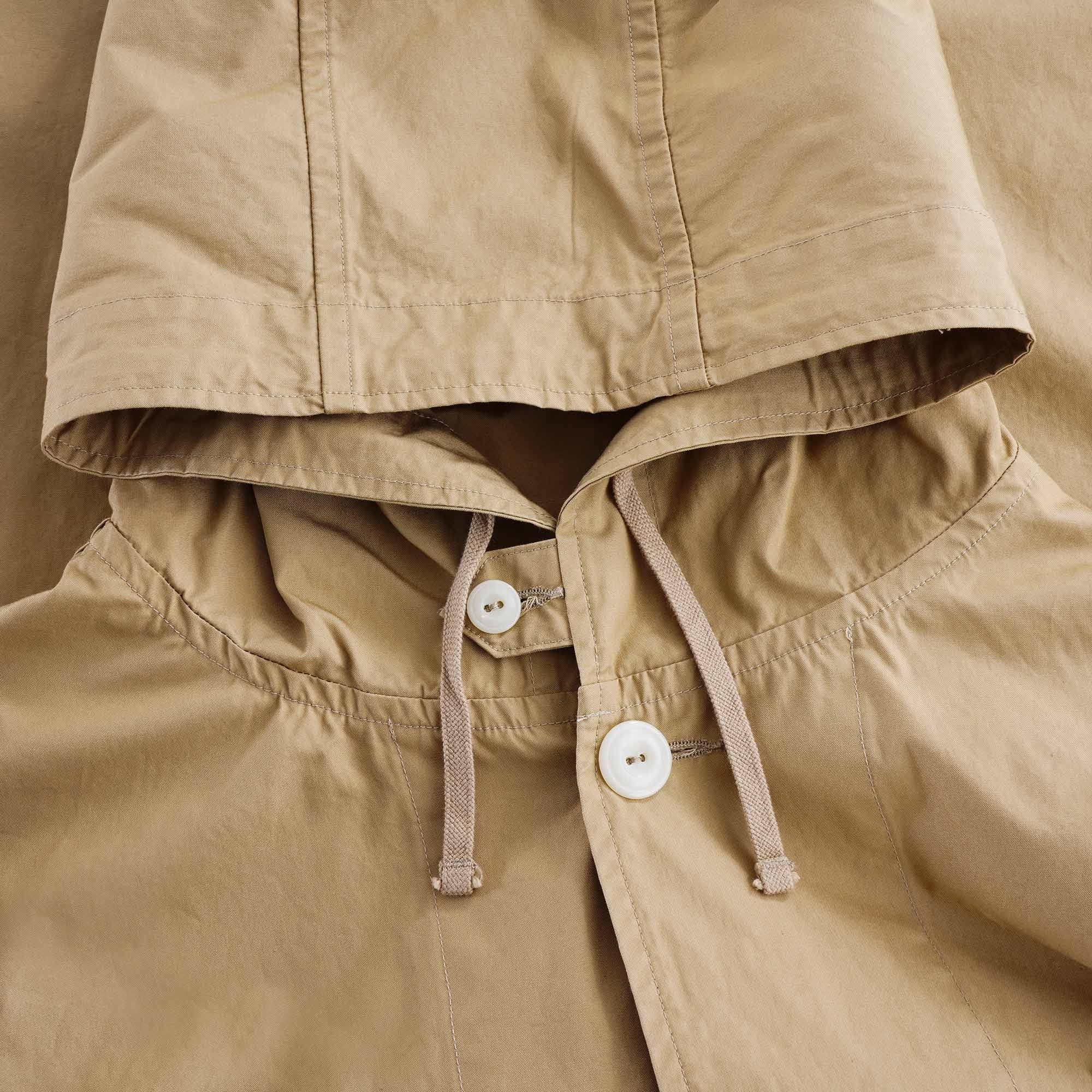 Down Proof Hooded Jacket - Tan