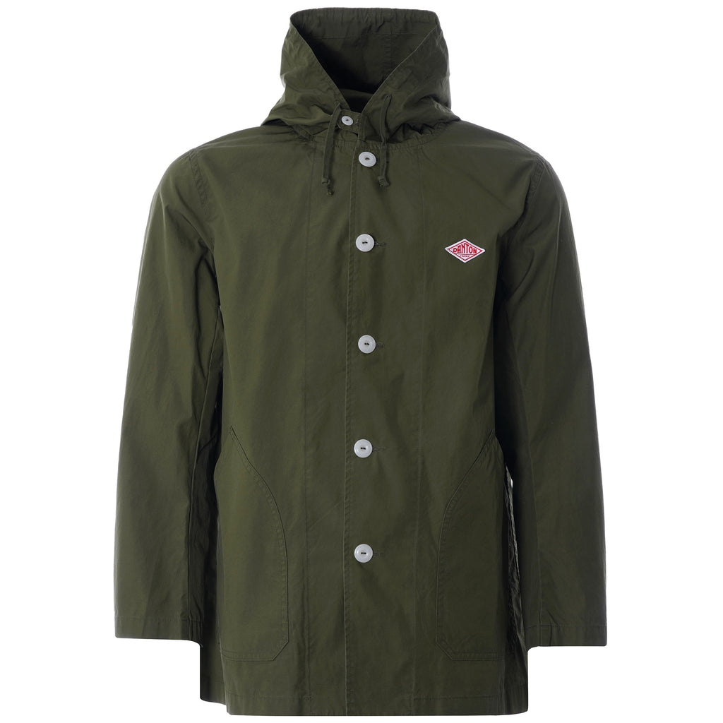 Down Proof Hooded Jacket - Olive