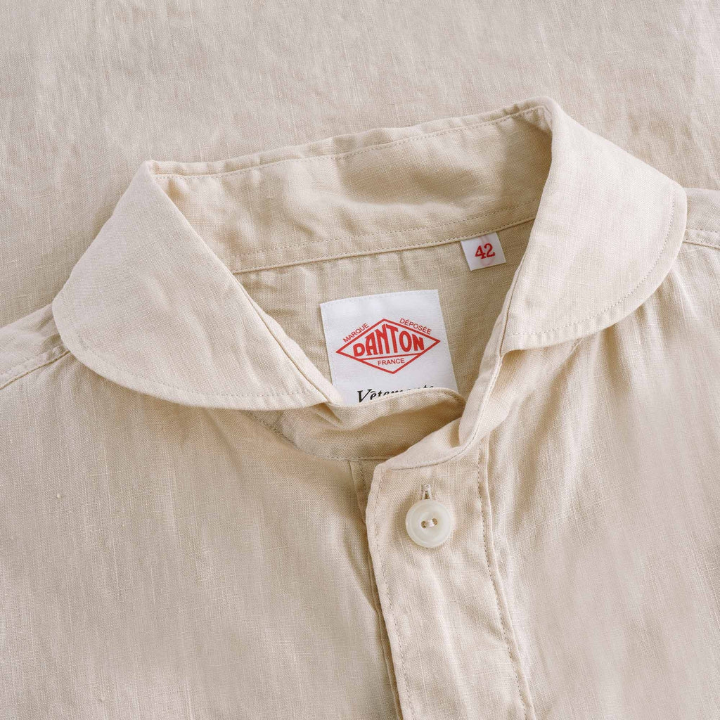 Linen Pullover Shirt - Beige