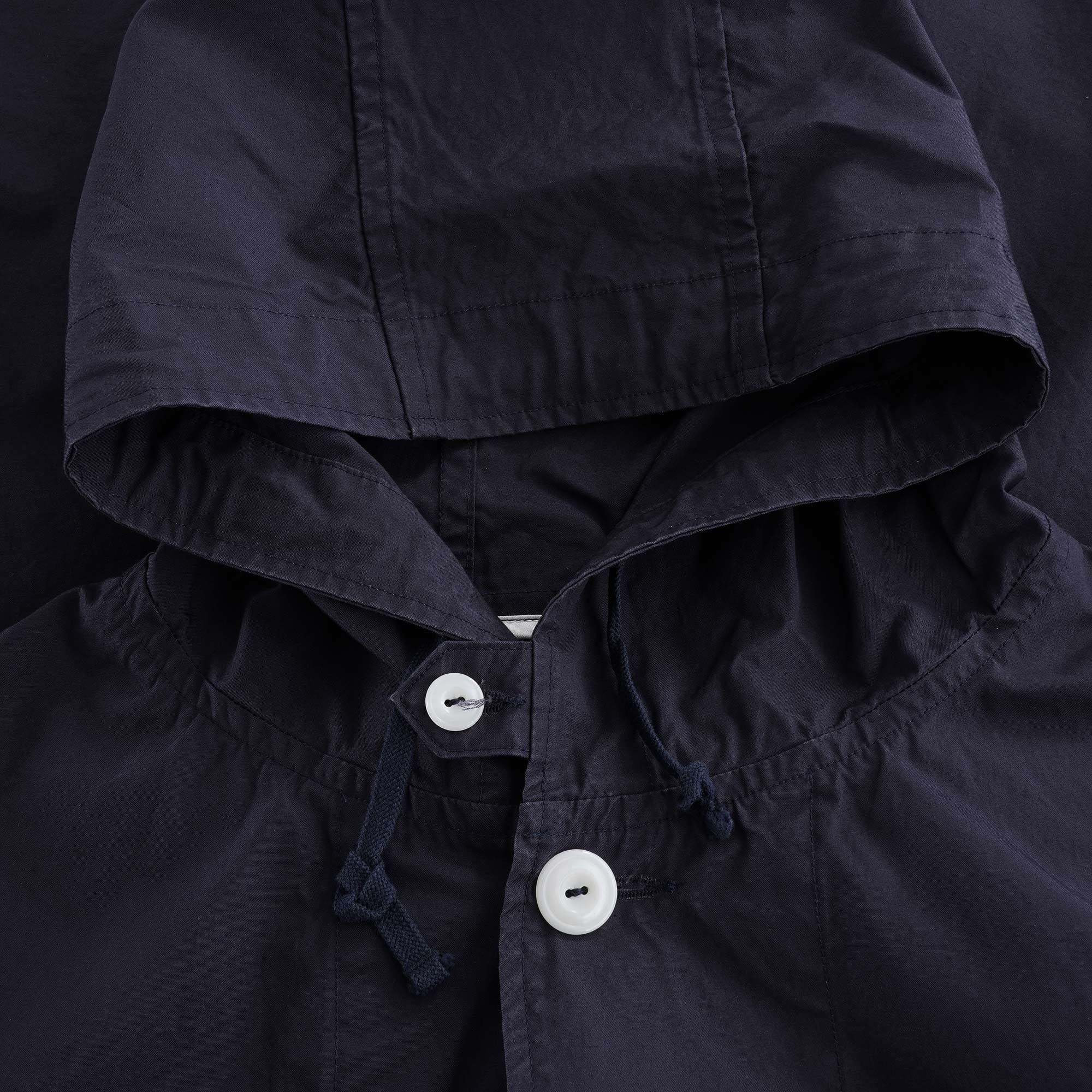 Down Proof Hooded Jacket - Navy