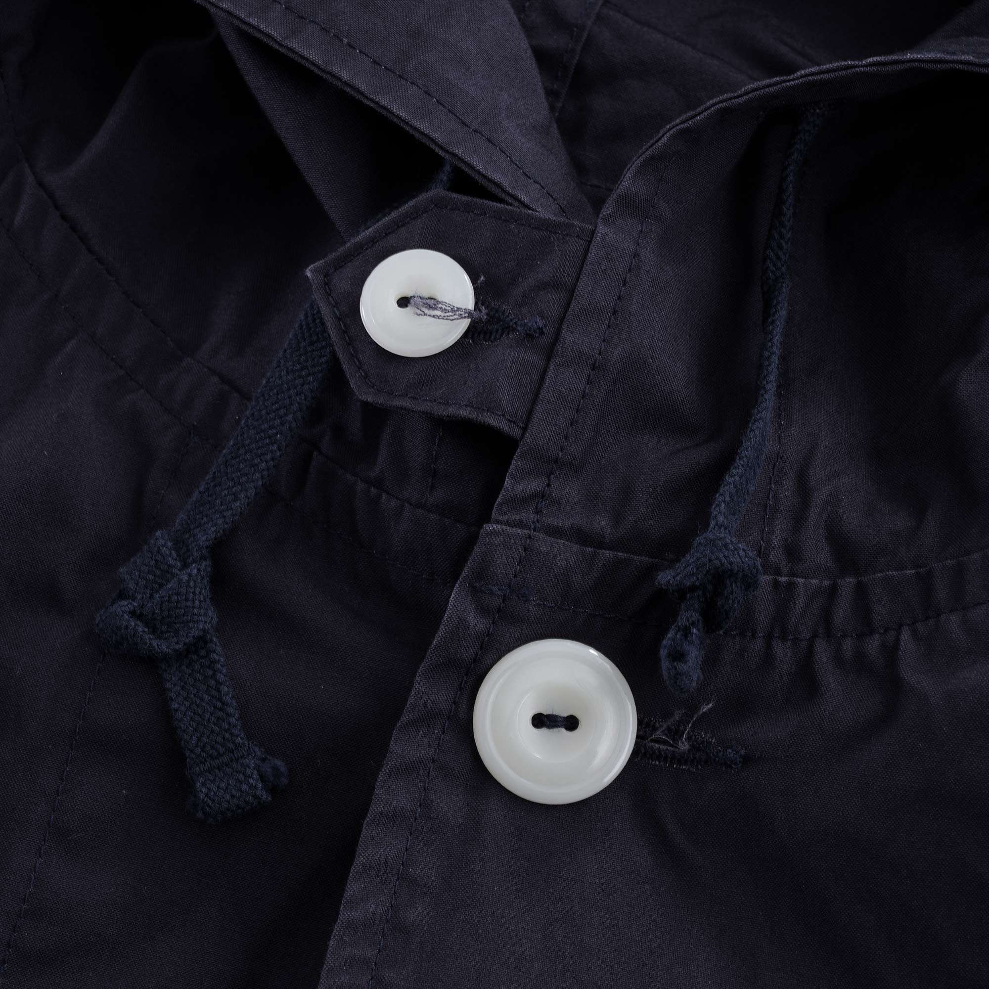 Down Proof Hooded Jacket - Navy