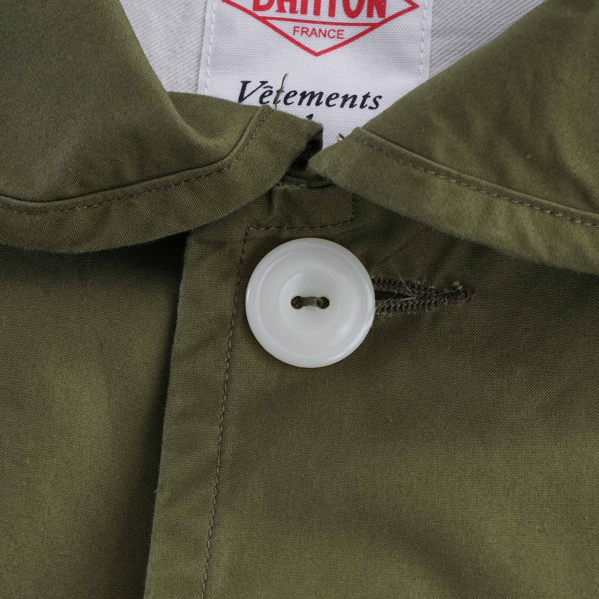 Danton Rounded Collar Jacket - Olive – Stuarts London