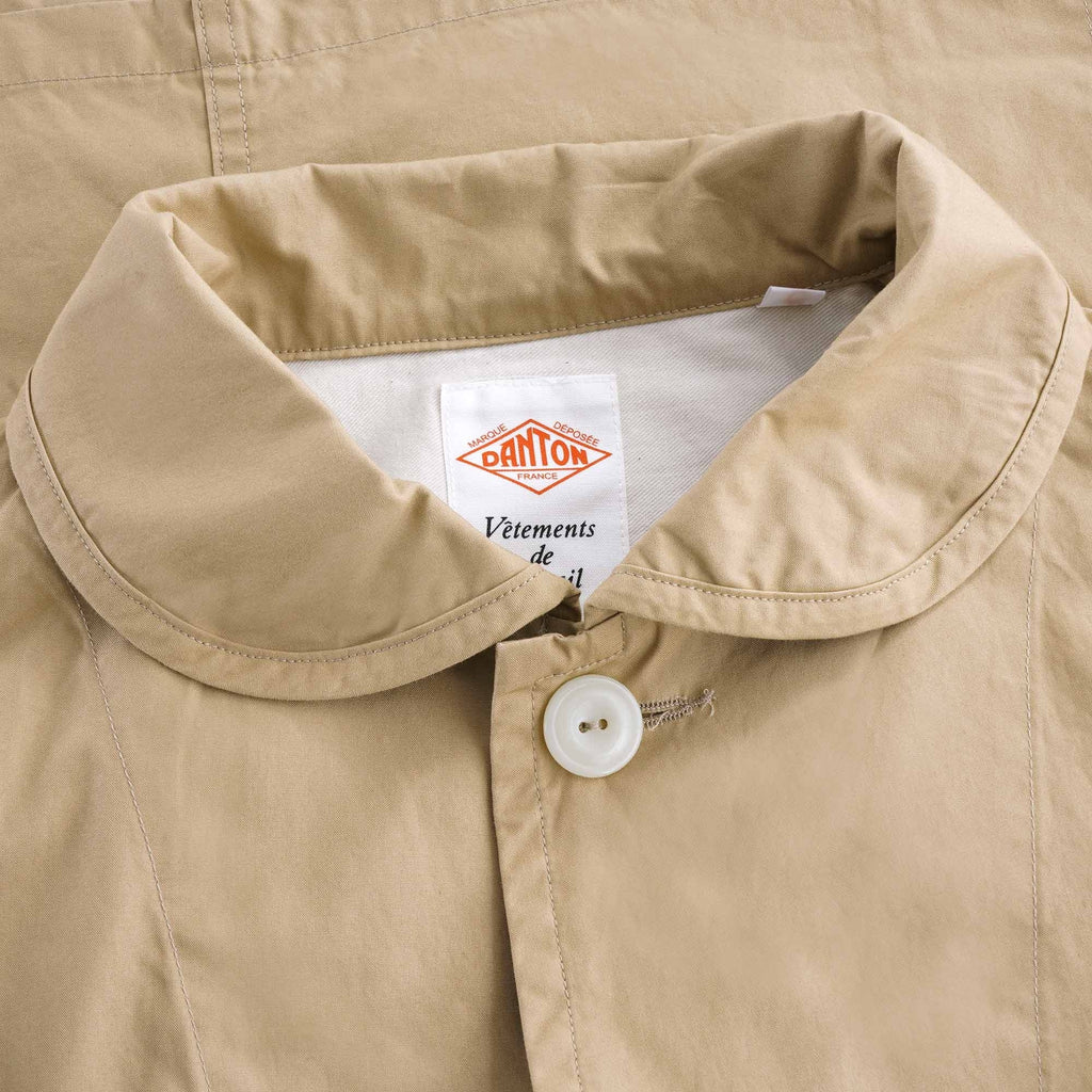 Rounded Collar Jacket - Tan