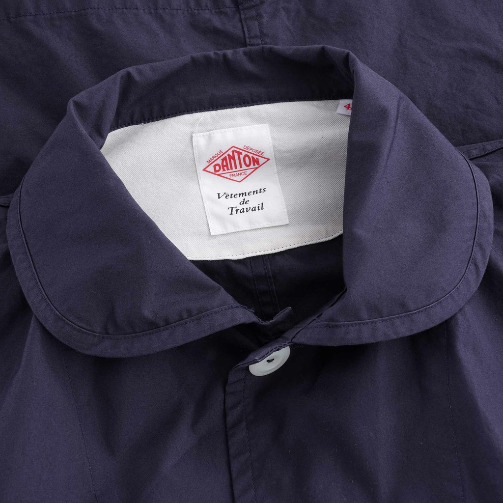 Rounded Collar Jacket - Navy