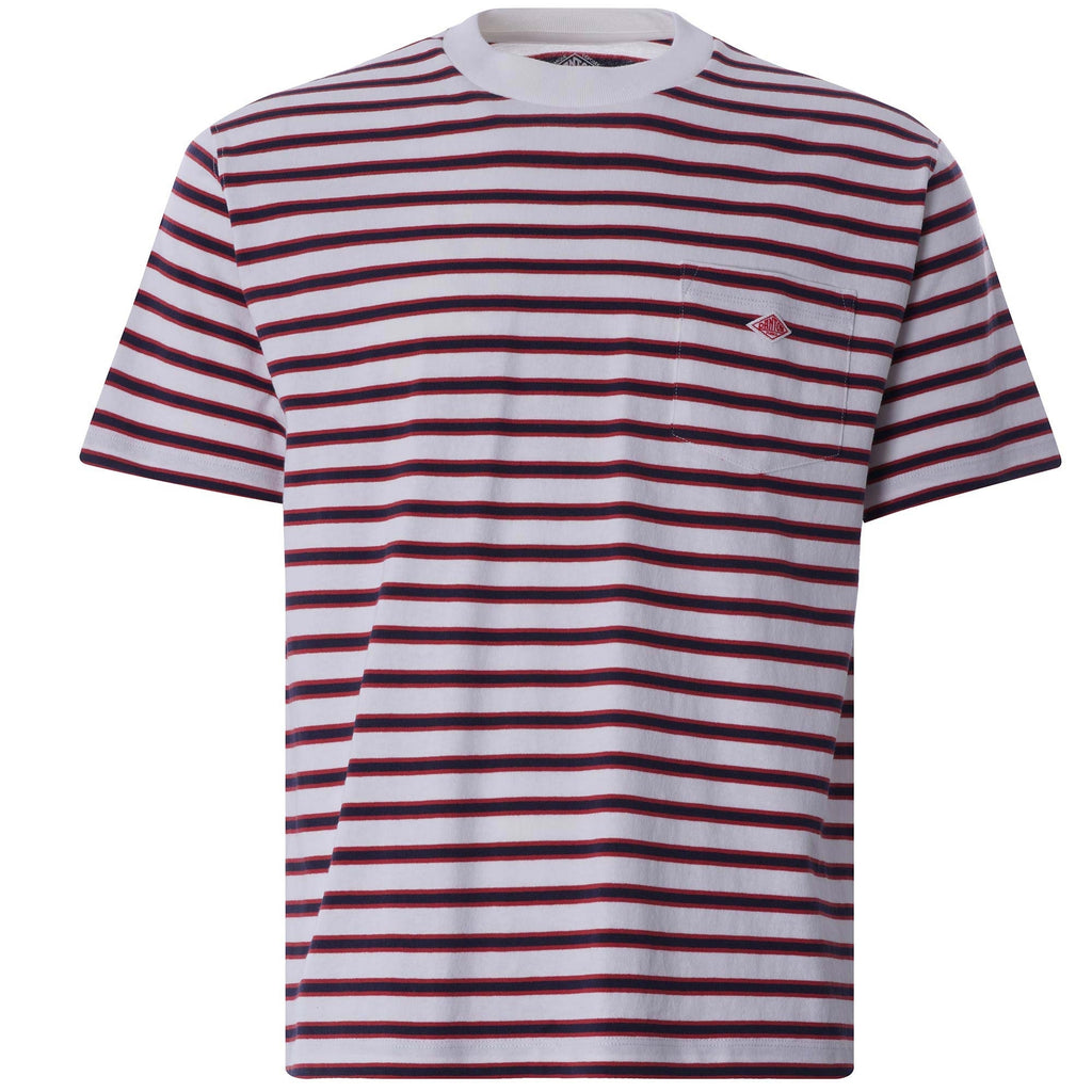 Pocket Tee - White/Red