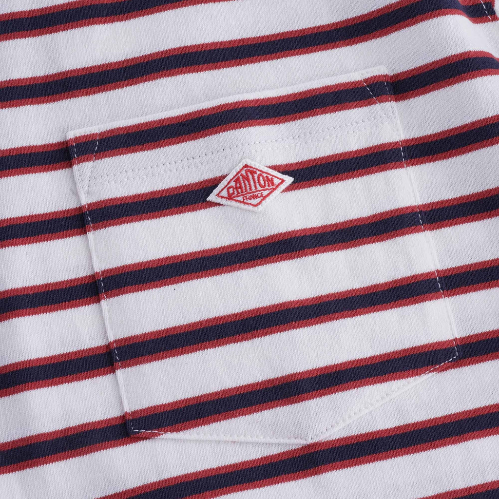 Pocket Tee - White/Red