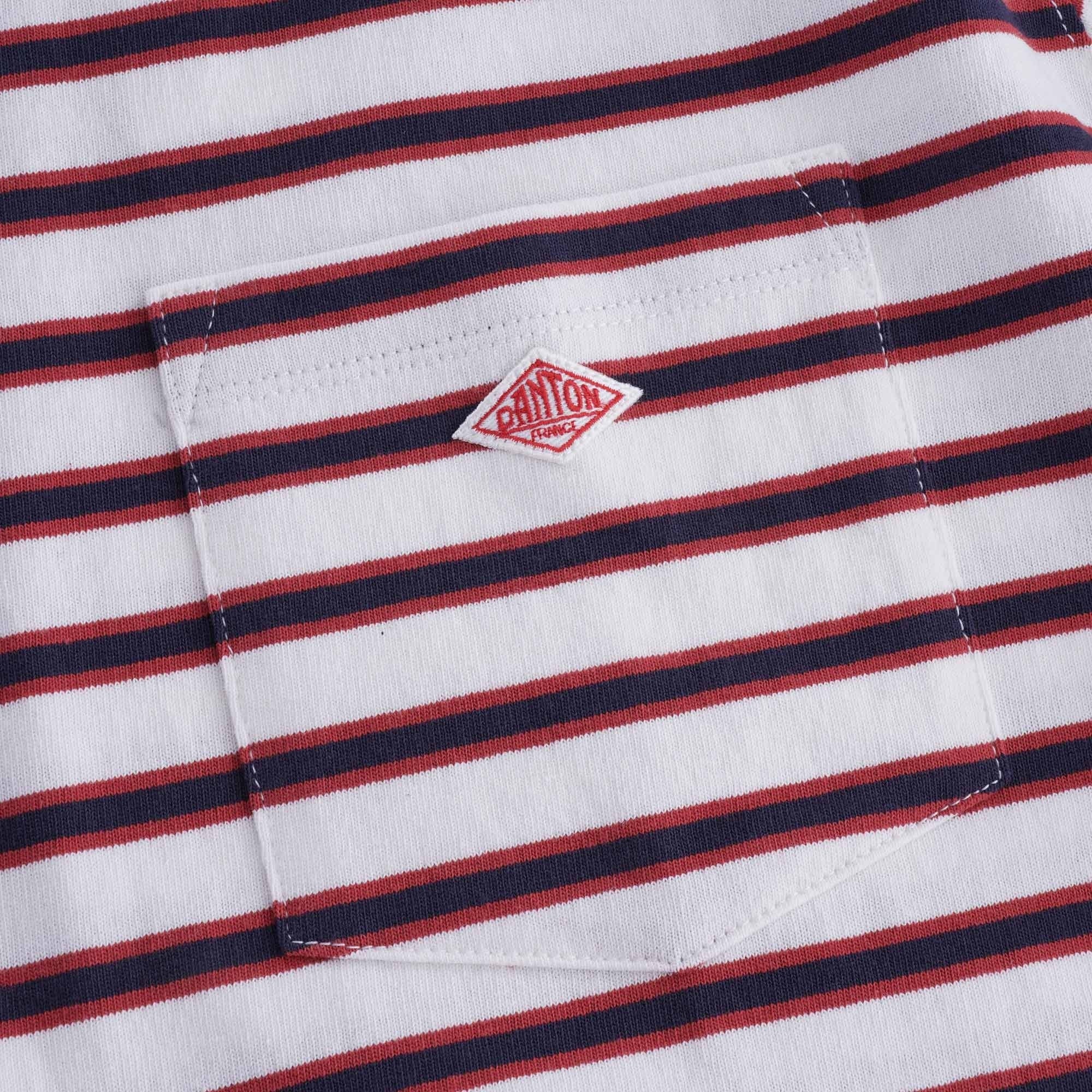 Pocket Tee - White/Red