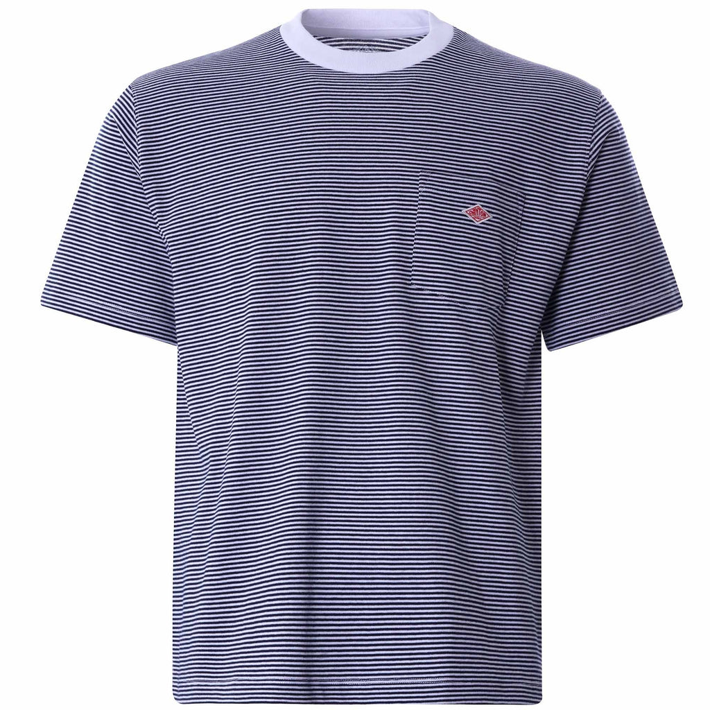 Pocket Tee - White/Navy