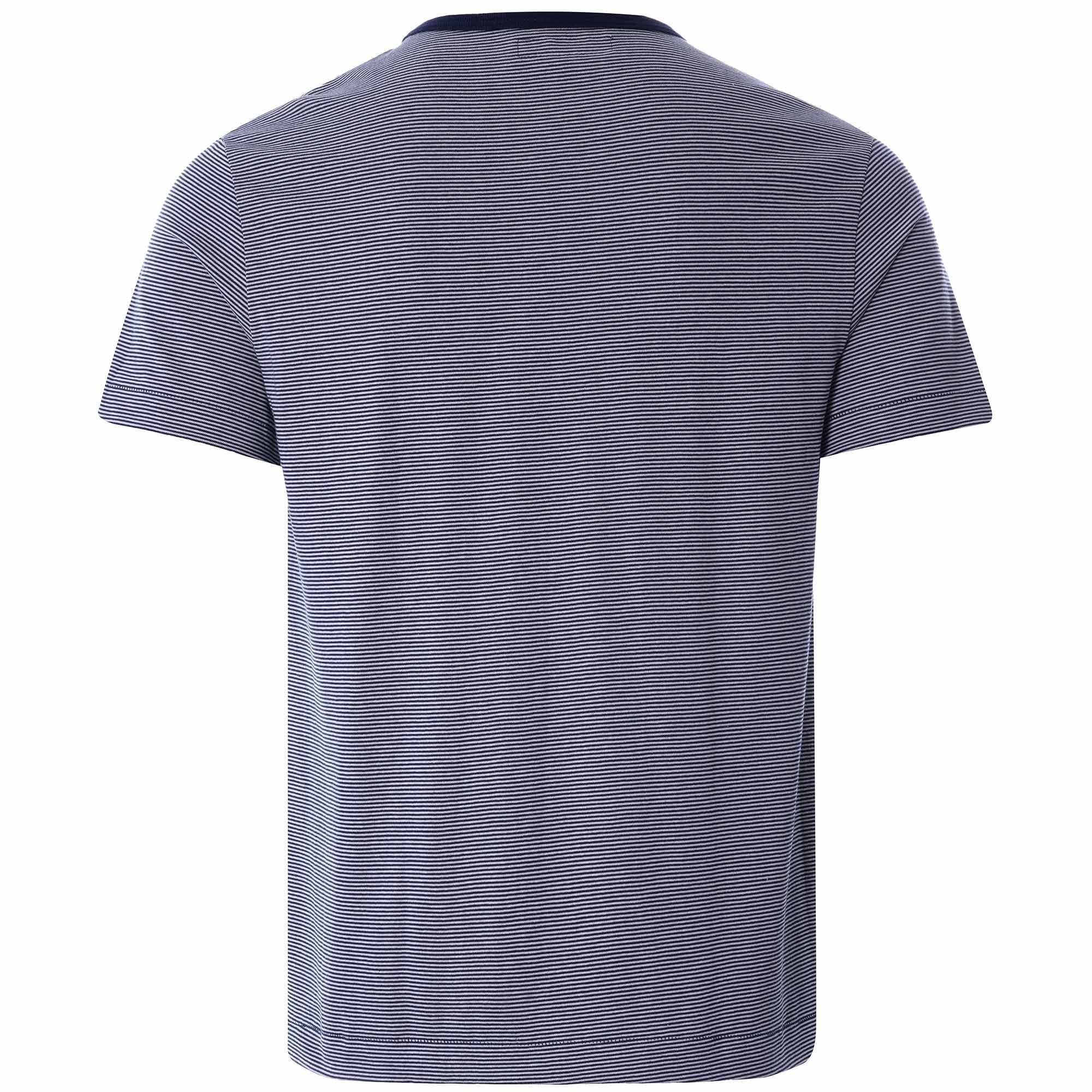 215 Crew Neck T-Shirt - Blue/Natural