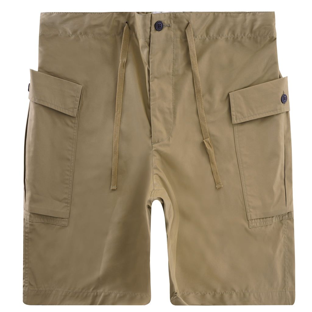 Side Pocket Shorts - Beige
