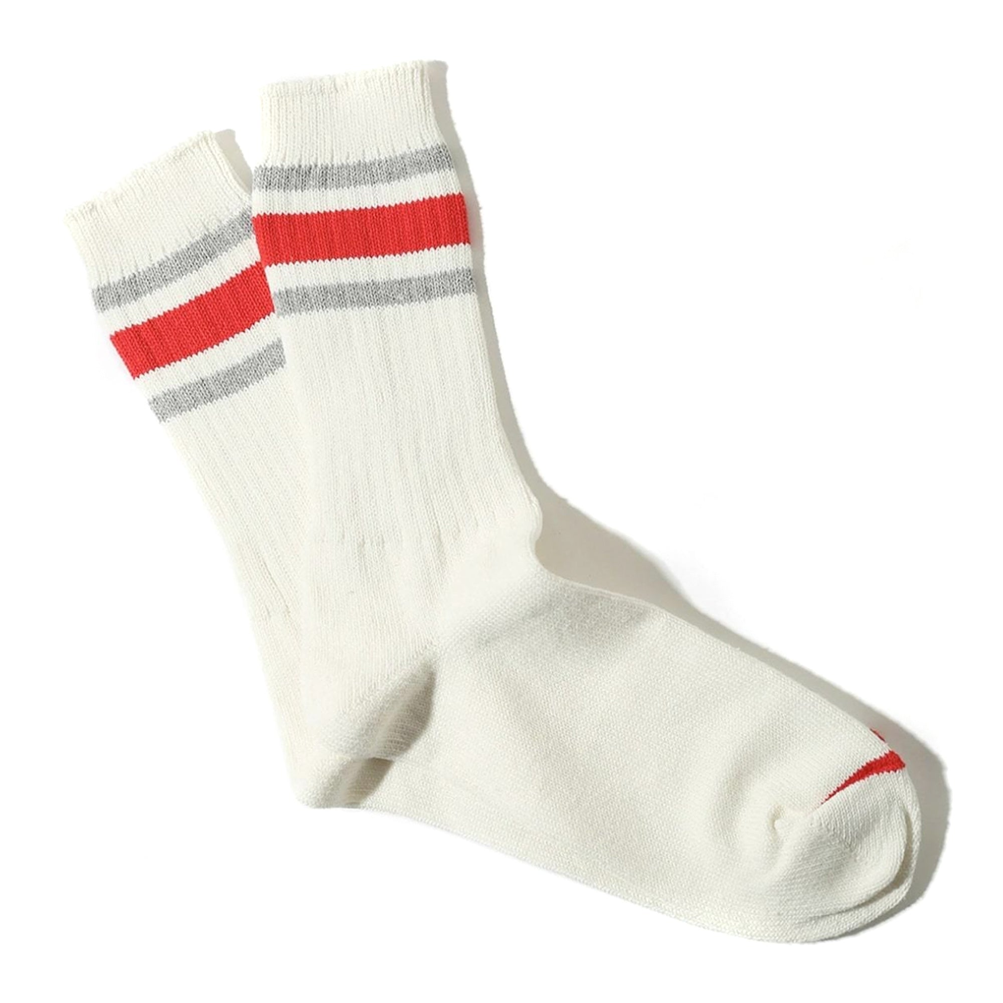 Recover 3 Stripes Crew Sock - Red